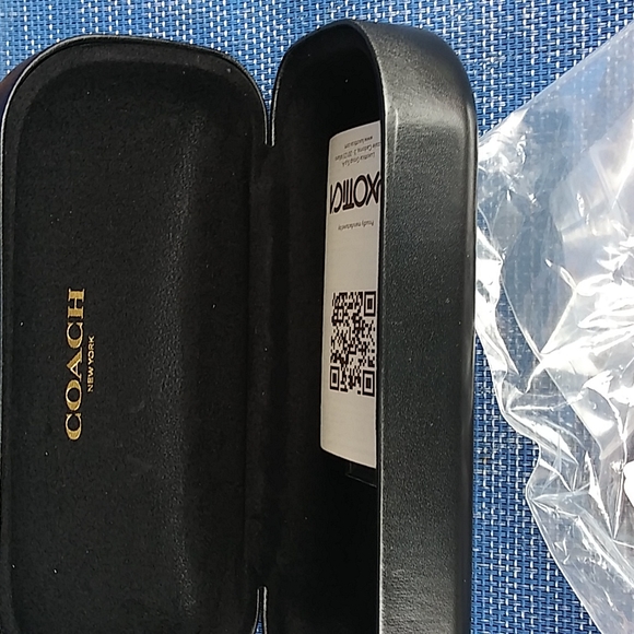 Nwt. Coach YAN jeweled pilot aviator sunglasses gold trim. - Picture 5 of 9